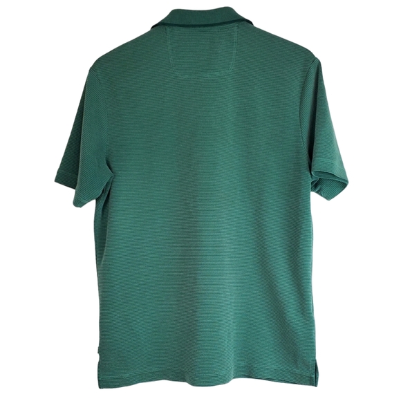 Tommy bahama size M striped short sleeves polo shirt green - Picture 6 of 10